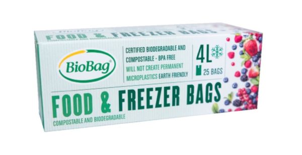 BioBag Vrecká na mrazenie potravín 4L/25ks