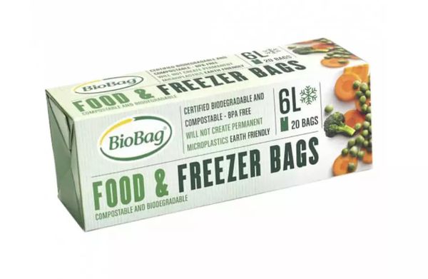 BioBag Vrecká na mrazenie potravín 6L/20ks
